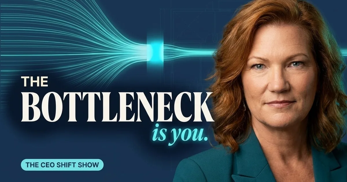 Carol Surbey on the cover of The CEO Shift Show episode The Bottleneck Is You
